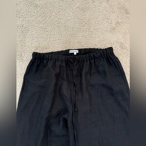 Reformation Olina black linen pants